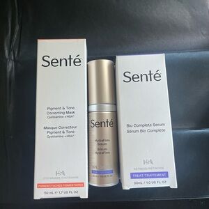 Sente Pigment & Tone Correcting Mask, Bio Complete and Hydrafirm Serum Set bnib